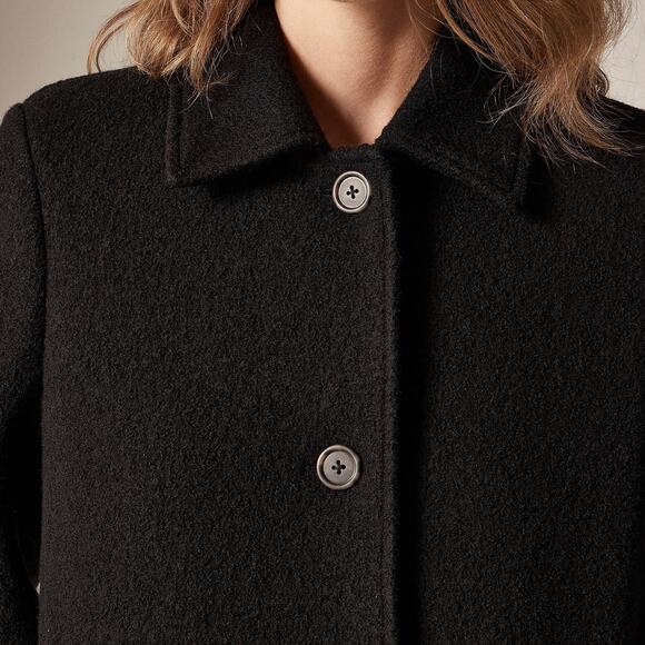 J. Crew Women's Long Sleeve Car Coat In Italian Boiled Wool Size 6 NWT - Picture 3 of 12
